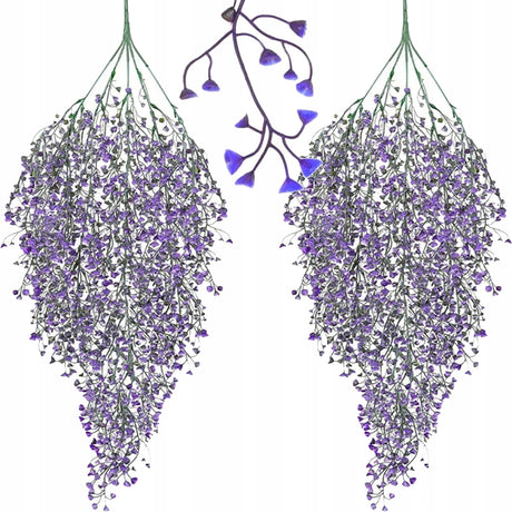 Dekoracja Sztuczne Kwiaty Wierzba Dzwonkowa Fioletowa