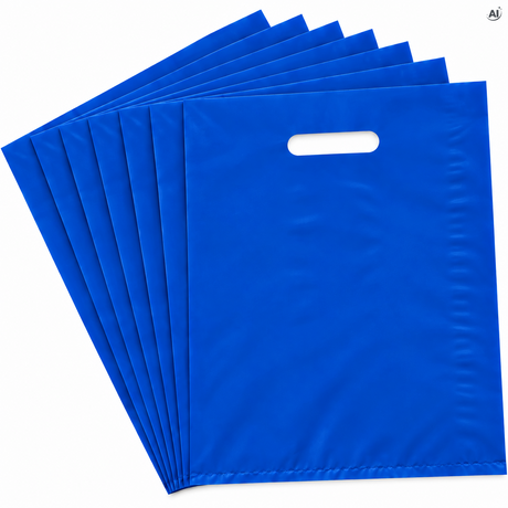 Torby Foliowe 250x300mm 50szt. - Różne kolory Niebieski
