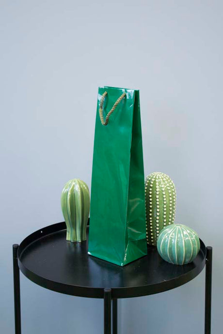 Torba laminowana z uchwytem sznurkowym 110x90x400mm Zielona