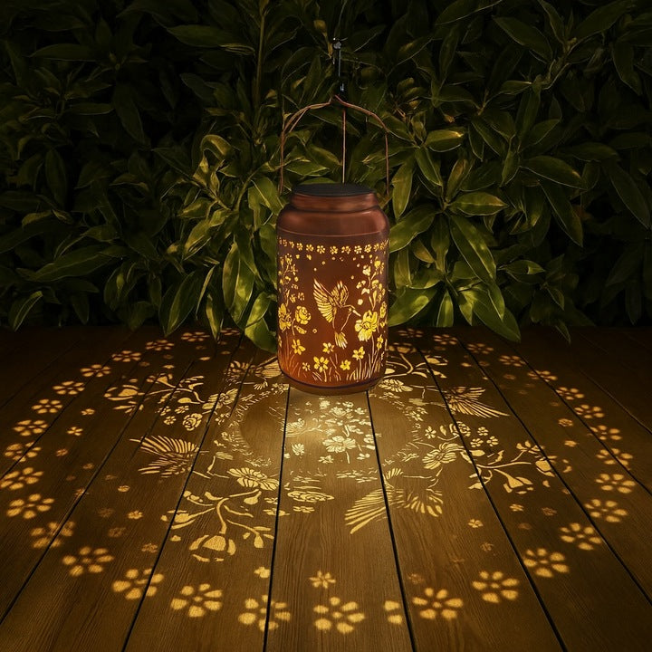 Ażurowa lampa solarna ogrodowa LED