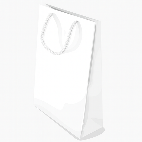 Torba laminowana z uchwytem sznurkowym 170x70x250mm Biała