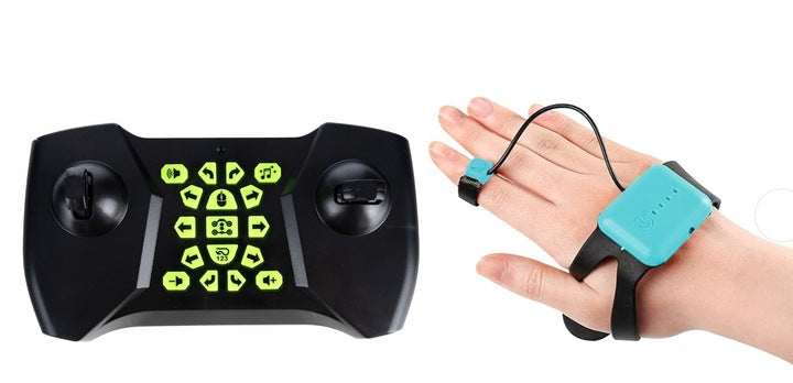 Błękitny samochód zdalnie sterowany kaskaderski 4x4