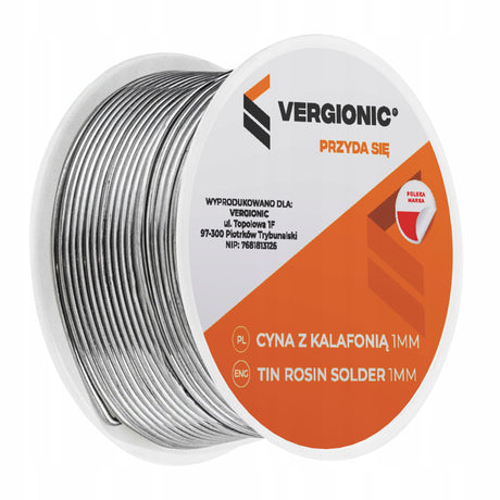 Cyna do Lutowania 100g z Kalafonią 1mm w rolce