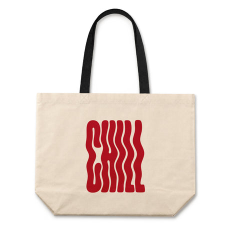 Cotton tote bag 500x100x400mm Ecru CHILL