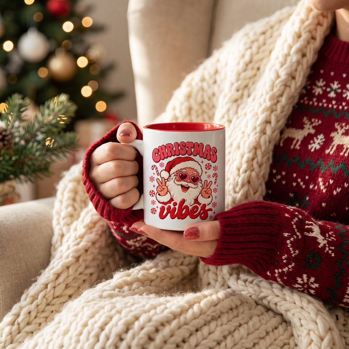 Kubek świąteczny Christmas Vibes Czerwony