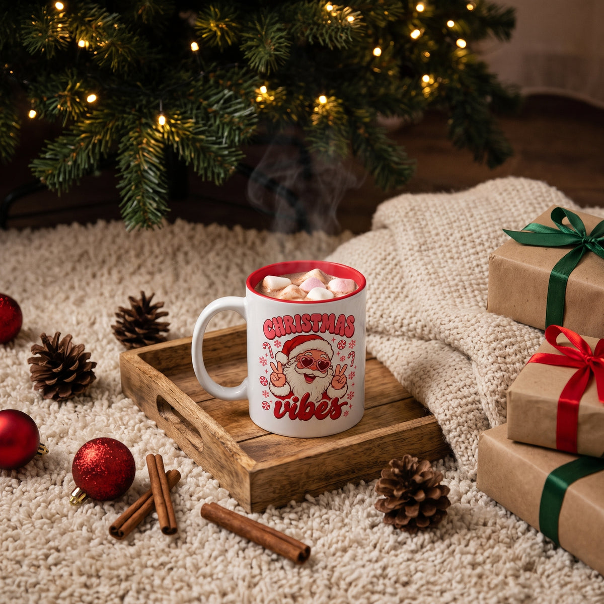 Kubek świąteczny Christmas Vibes Czerwony