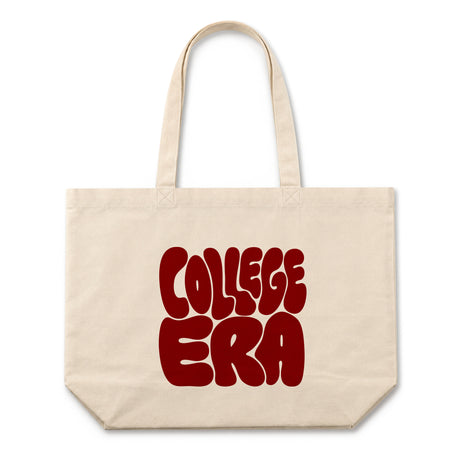 Cotton tote bag 510x150x380mm Ecru COLLEGE ERA