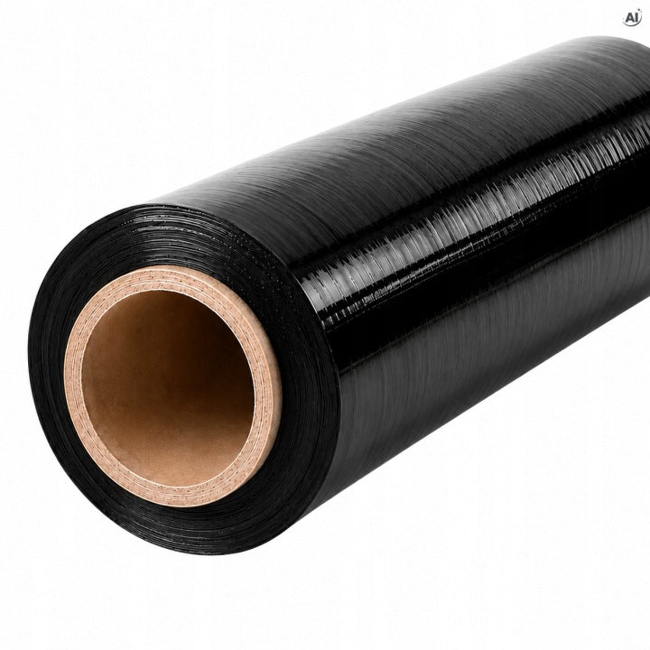 Czarna folia stretch 2,7 kg netto