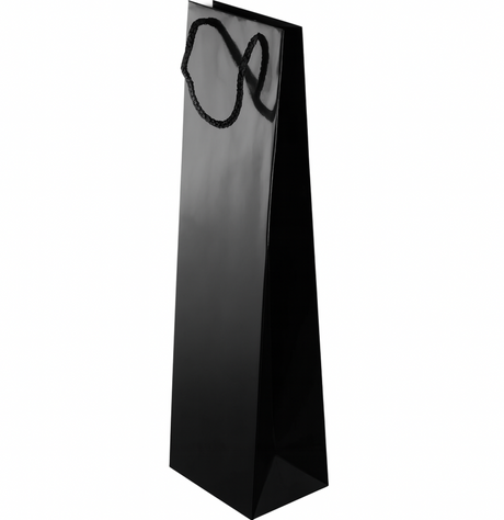 Torba laminowana z uchwytem sznurkowym 110x90x400mm Czarna