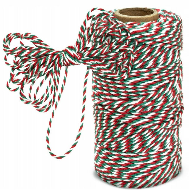 Dekoracyjny sznurek bawełniany świąteczny