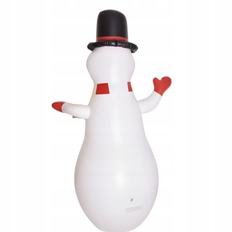 Dmuchany bałwan świąteczny z prezentem LED 180cm