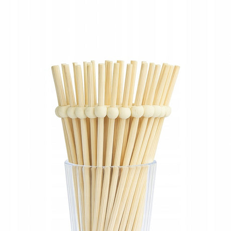 Drewniane wykałaczki z ozdobną kulką 50szt.