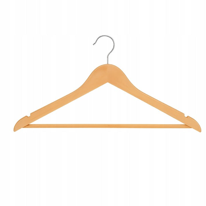 Drewniany wieszak na ubrania zestaw 10 szt.