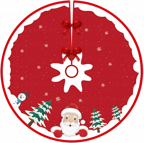 Dywanik świąteczny pod choinkę z motywem Mikołaja