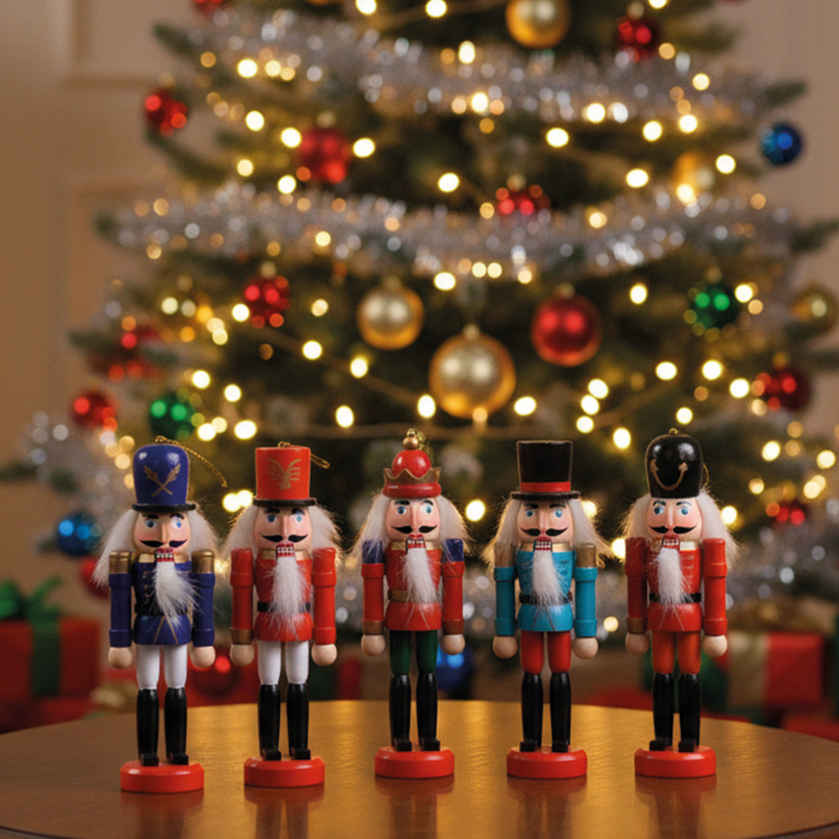 Dziadek do Orzechów zawieszka na choinkę 6 szt.