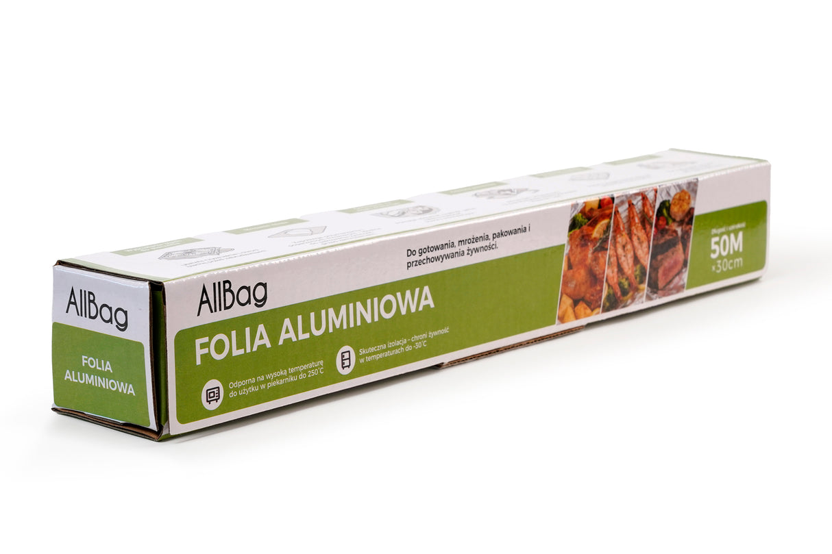 Folia aluminiowa spożywcza DŁUGA 50 metrów
