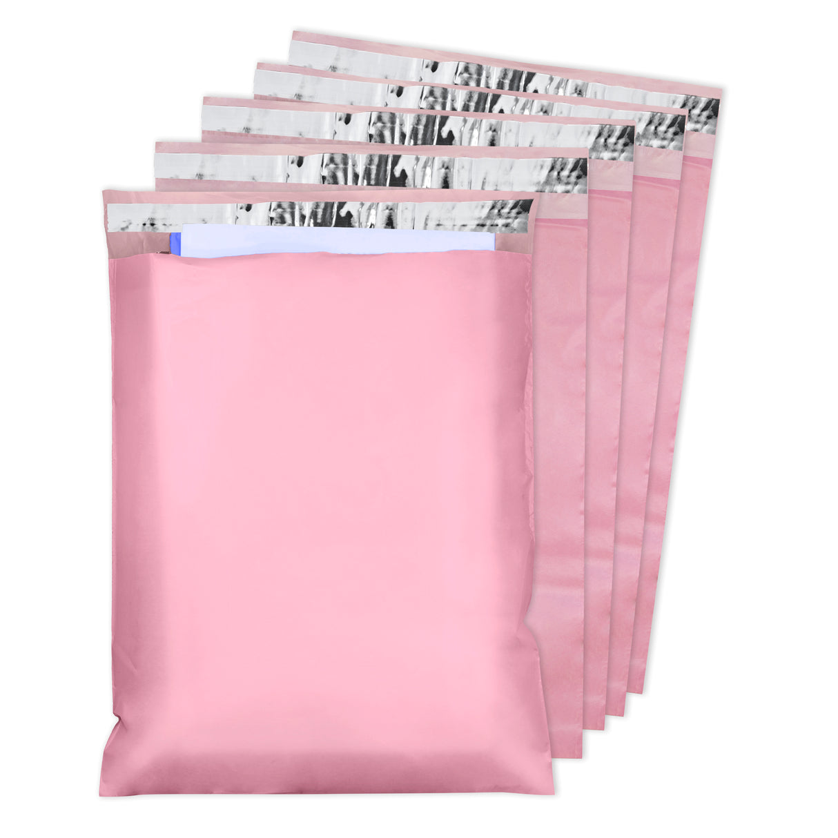 Różowe foliopaki kurierskie XL 500x600mm 50 szt.