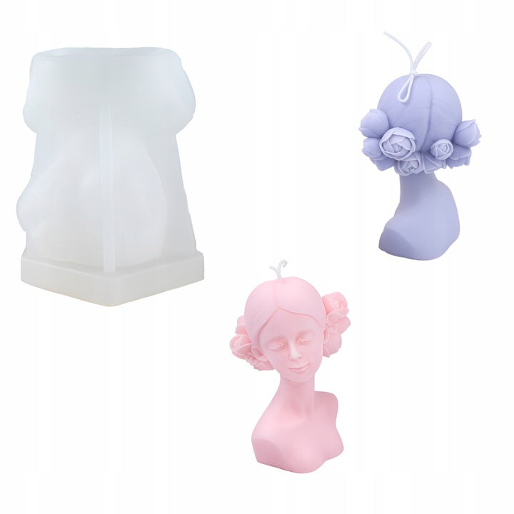 Forma silikonowa do świec popiersie kobiety