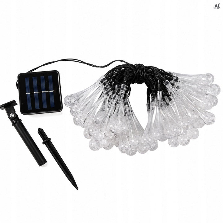 Solarne lampki sople 50 LED 7,5 m