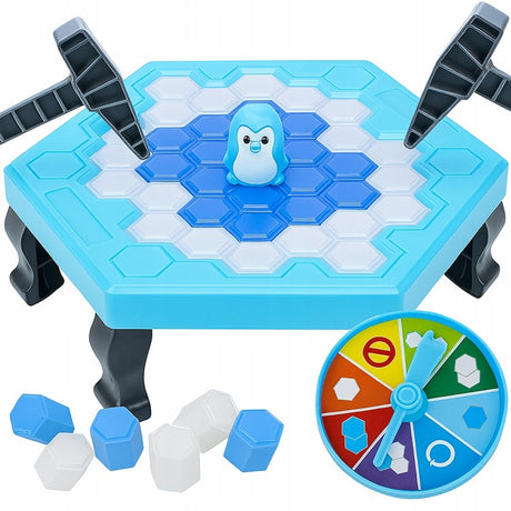 Gra zręcznościowa Pingwin na lodowej planszy