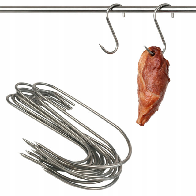 Haki wędzarnicze stalowe 14 cm 3 mm 15szt.