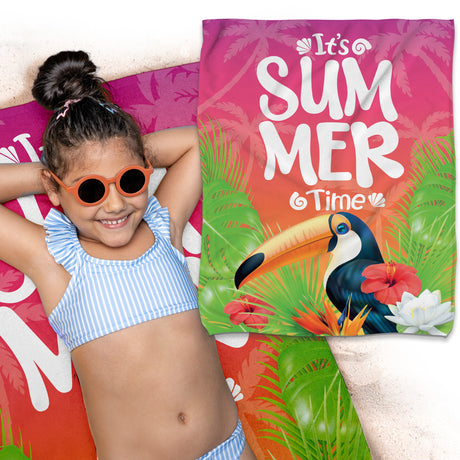 Ręcznik z Mikrofibry Dzięciecy 60x75 IT'S SUMMER TIME
