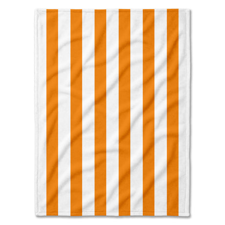 Koc plażowy 150x200 cm w paski - Różne kolory Pomarańczowy