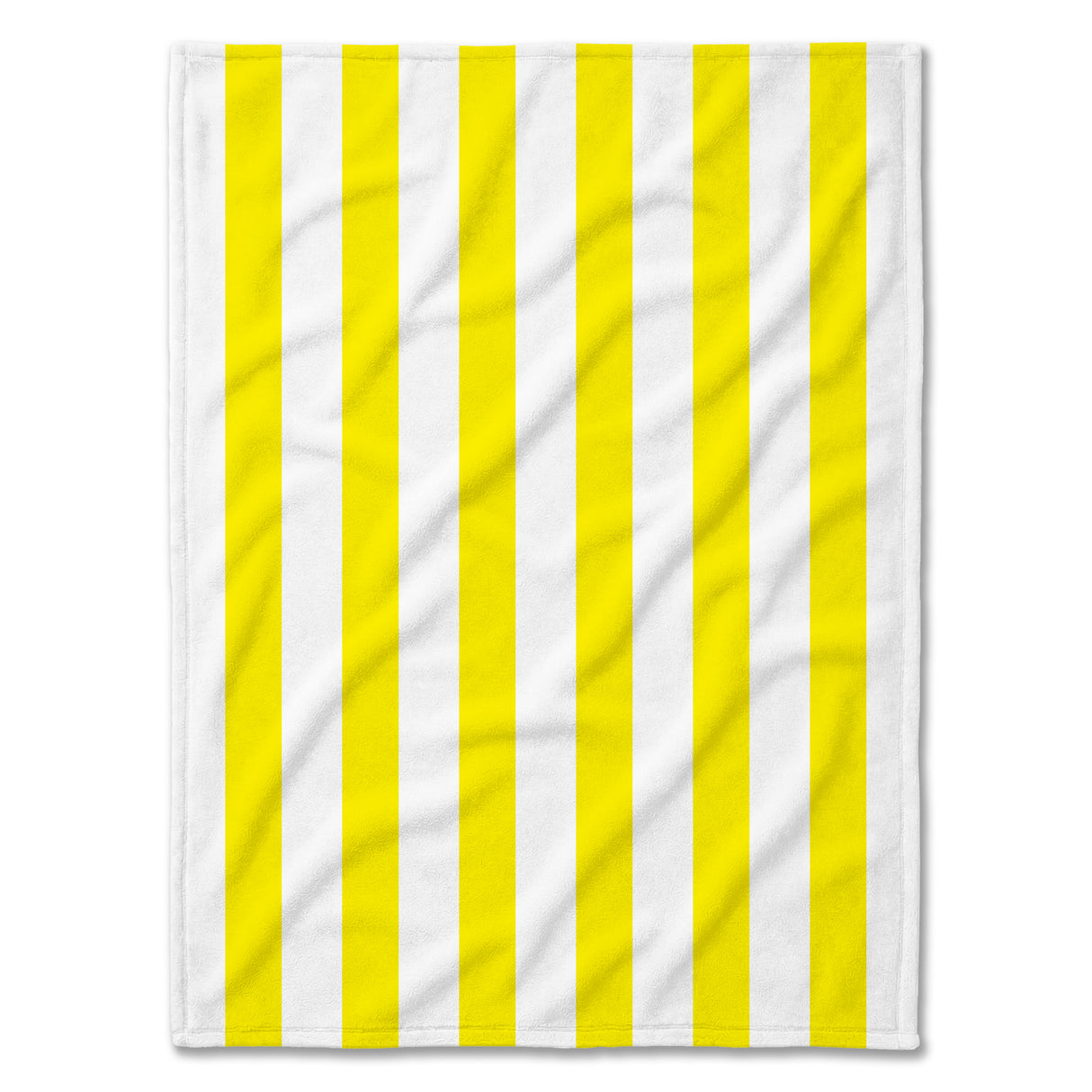 Koc plażowy 150x200 cm w paski - Różne kolory Żółty