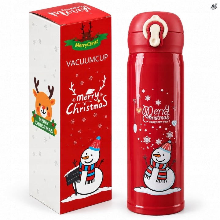 Termos czerwony Bałwan 500ml