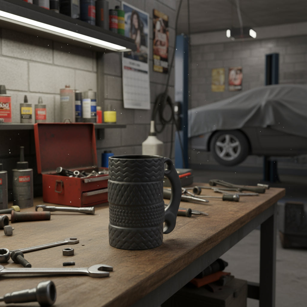 Czarny kubek dla MECHANIKA 450 ml