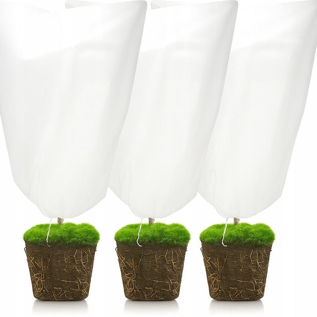 Zimowy kaptur ochronny na rośliny z agrowłókniny