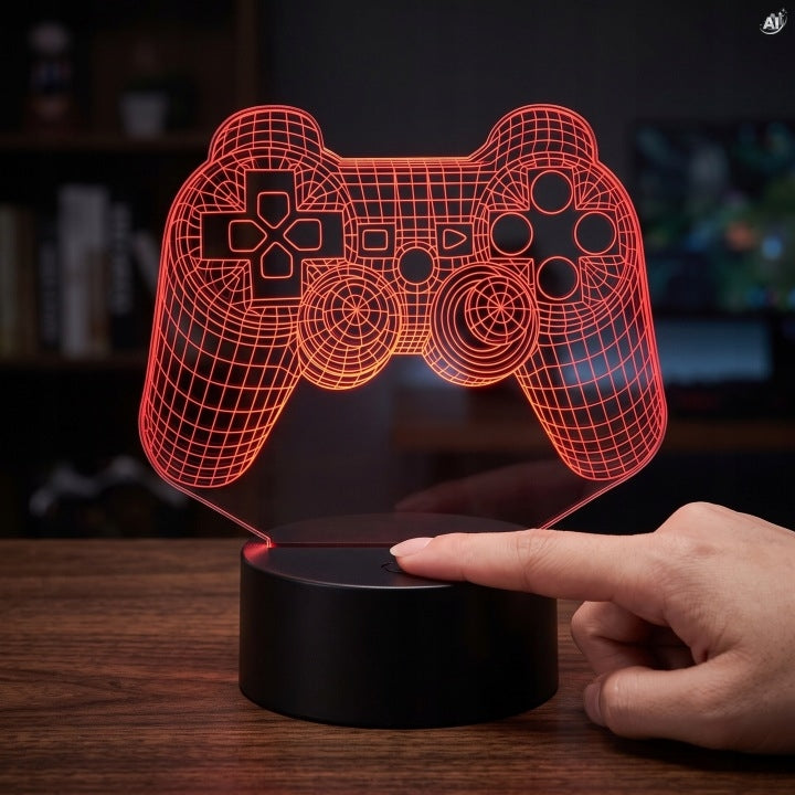 Lampka LED 3D z motywem