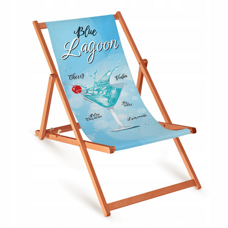 Leżak drewniany BLUE LAGOON