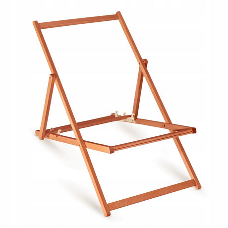 Leżak drewniany CHOCOLATE MILKSHAKE - Pomarańczowy Stelaż