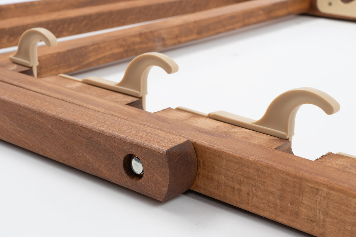 Leżak drewniany APEROL SPRITZ- Brązowy stelaż