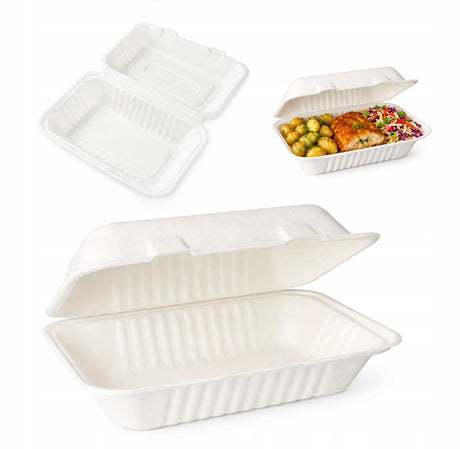 Lunchbox Menubox z trzciny cukrowej 50 szt