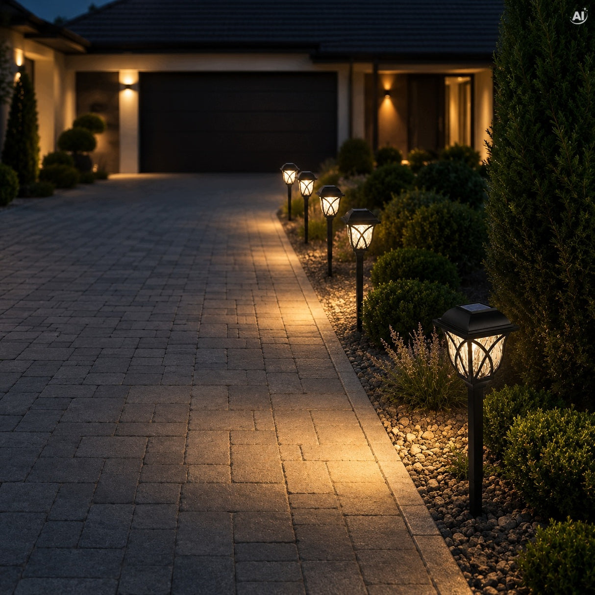 Lampa solarna ogrodowa LED 6szt.