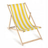 Leżak drewniany w białe paski- Różne kolory Żółty