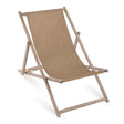 Leżak drewniany LEN- Szary stelaż