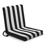 Leżak podróżny składany leżanka w białe paski- RÓŻNE KOLORY Czarny