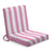 Leżak podróżny składany leżanka w białe paski- RÓŻNE KOLORY Różowy