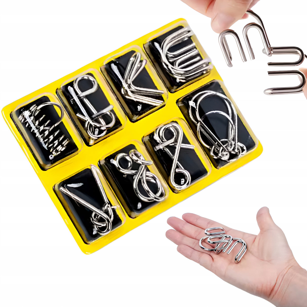 Metalowa układanka logiczna puzzle