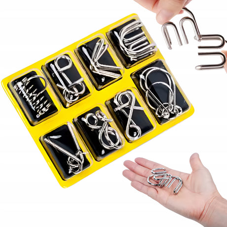 Metalowa układanka logiczna puzzle