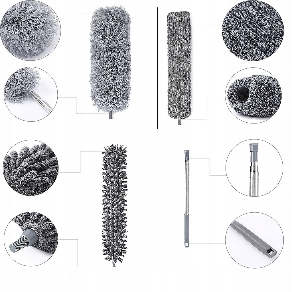 Miotełka teleskopowa 280 cm do kurzu z wymiennymi wkładami