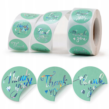 Naklejki Thank You Miętowe