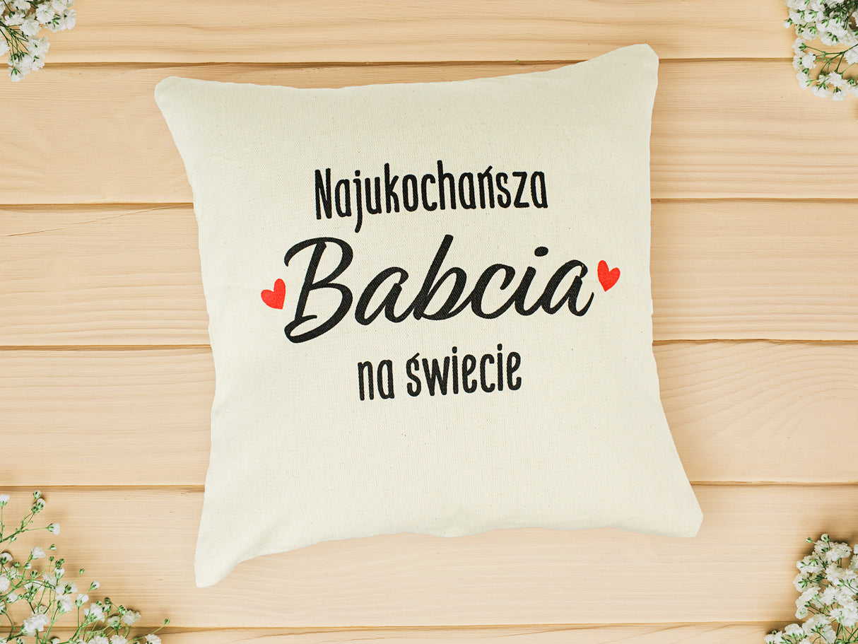 Poduszka na Dzień Babci - Najukochańsza babcia na świecie