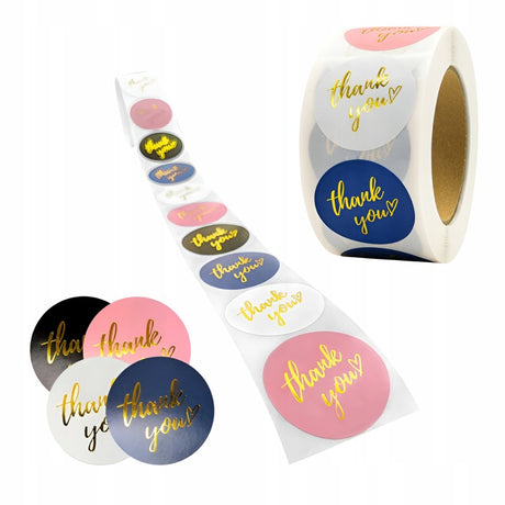 Naklejki Thank You mix kolorów