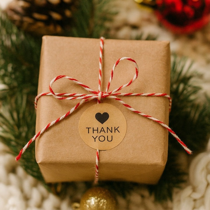 Naklejki Thank You z serduszkiem