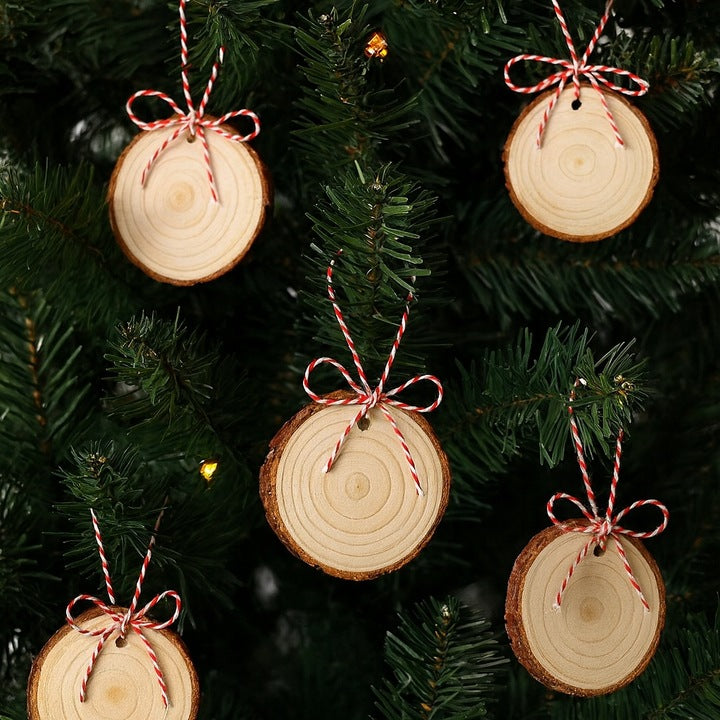 Naturalne plastry drewna 30 szt. DIY