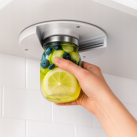 Uniwersalny podszafkowy otwieracz do słoików